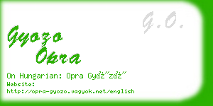 gyozo opra business card